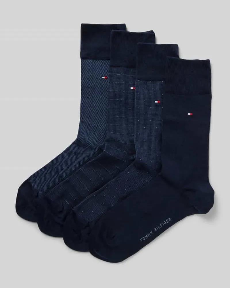 Tommy Hilfiger Socken aus Baumwoll-Mix im 6er-Pack Marine