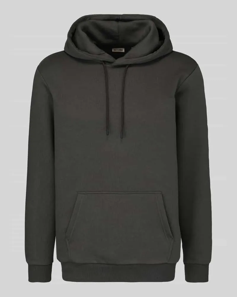 Only & Sons Regular Fit Hoodie aus Baumwoll-Mix Modell 'CERES Schlamm