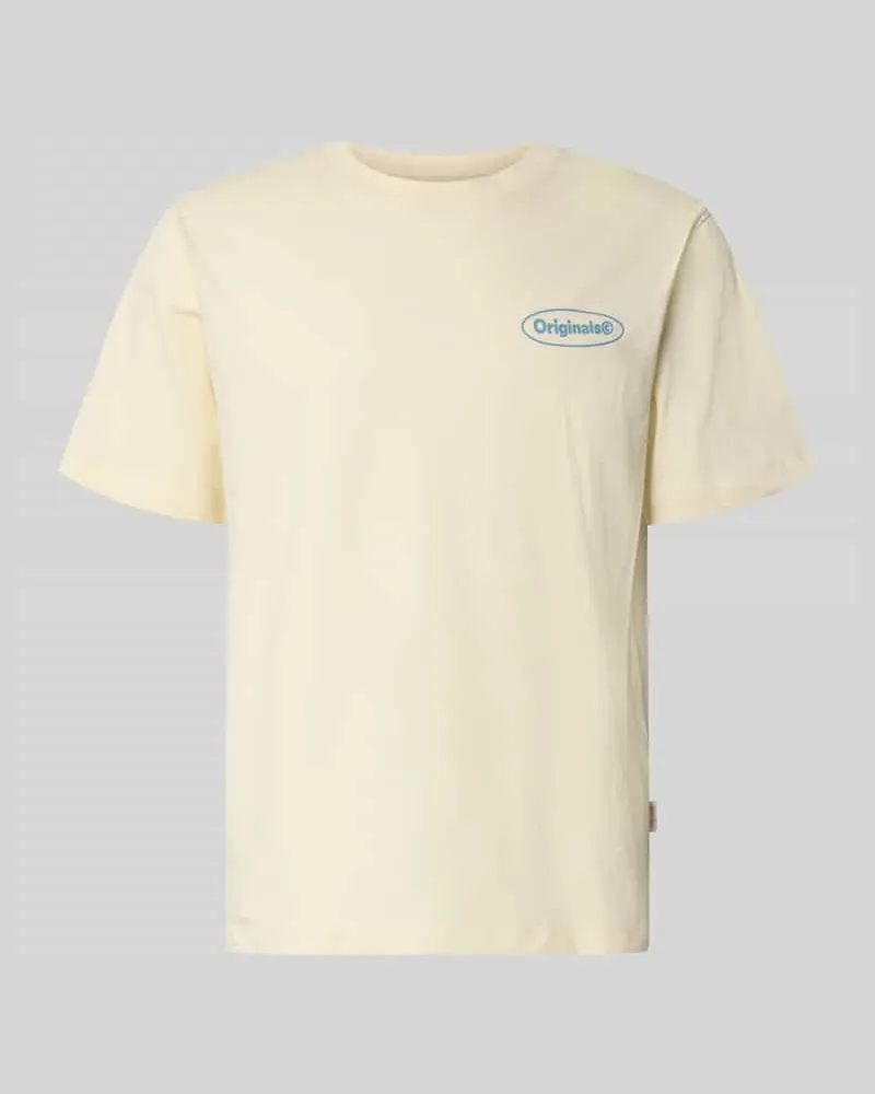 Jack & Jones T-Shirt mit Logo-Print Modell 'RIVIERA VINTAGE POSTER Offwhite