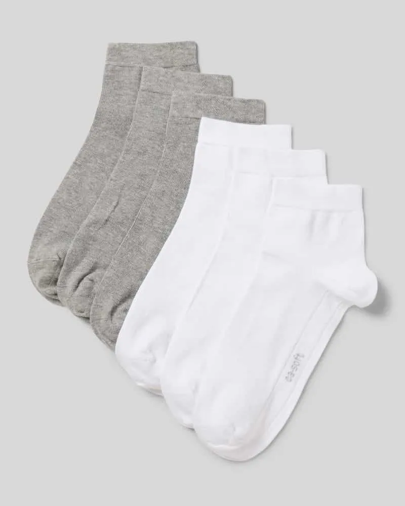 Camano Socken mit Label-Print im 7er-Pack Weiss