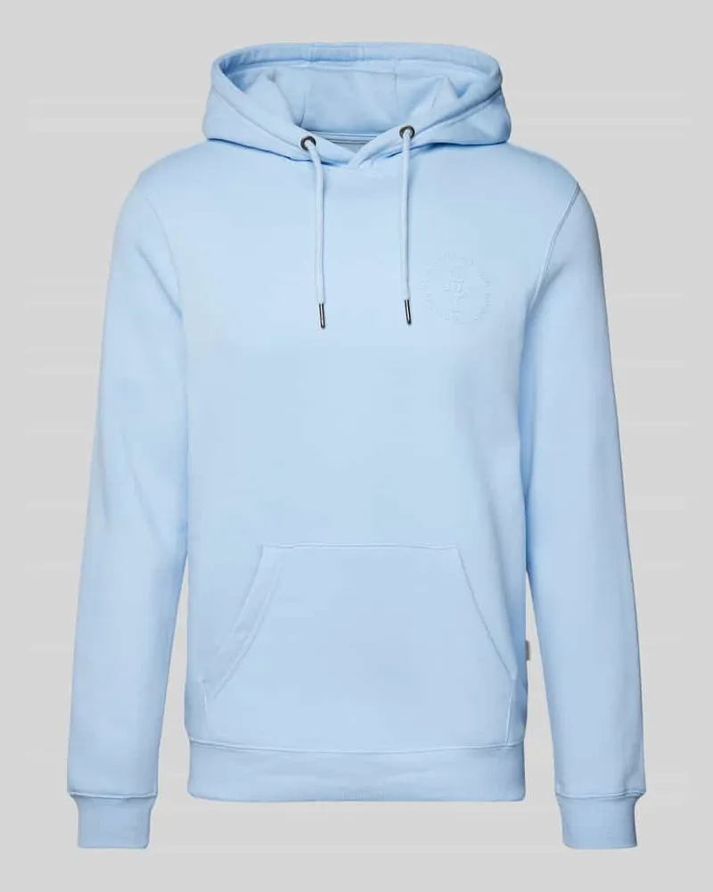 Blend Hoodie mit Statement-Print Modell 'JANNUS Hellblau