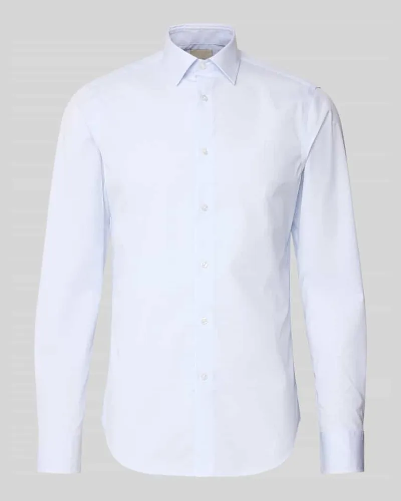 Calvin Klein Slim Fit Business-Hemd mit Kentkragen 