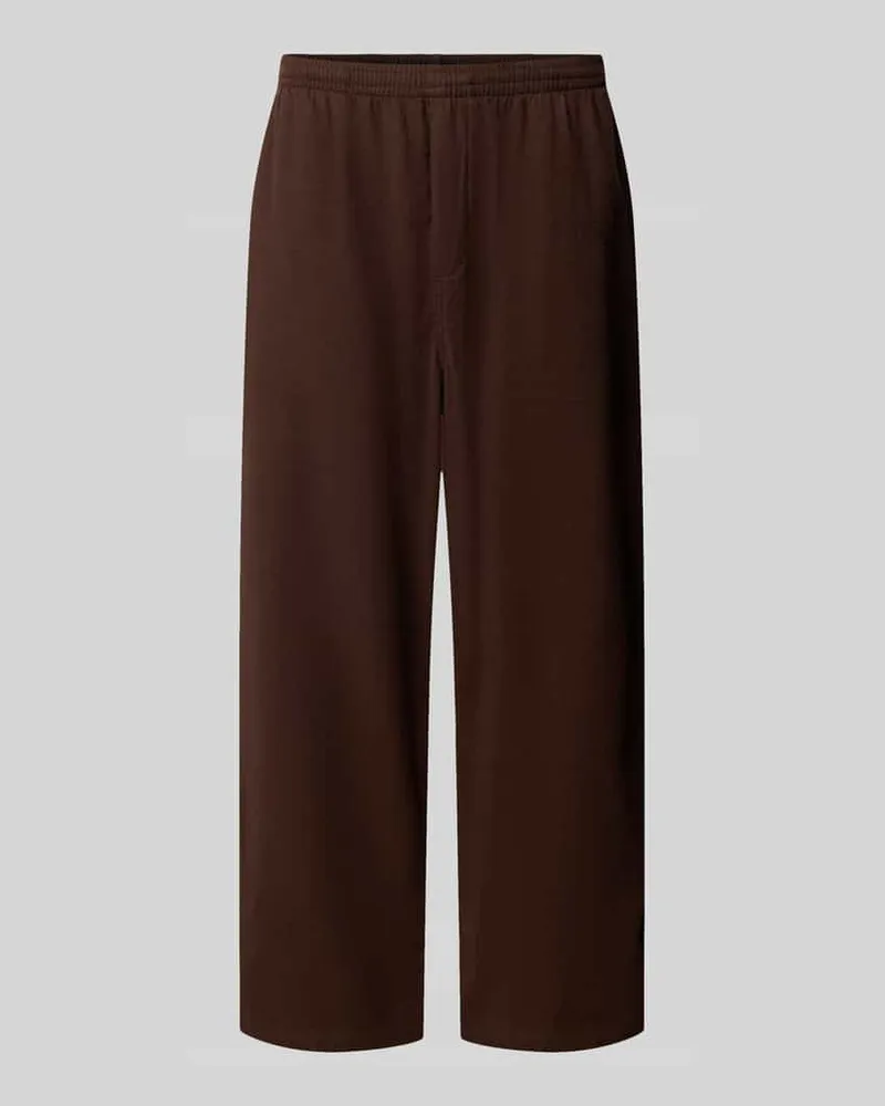 American Vintage Relaxed Fit Hose mit elastischem Bund Modell 'GAOZ Schoko