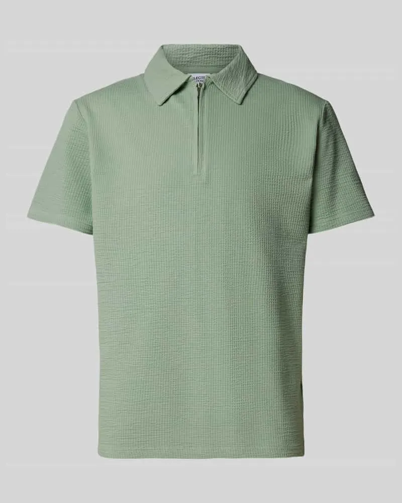 Selected Homme Poloshirt mit kurzem Reißverschluss Modell 'SANDER 