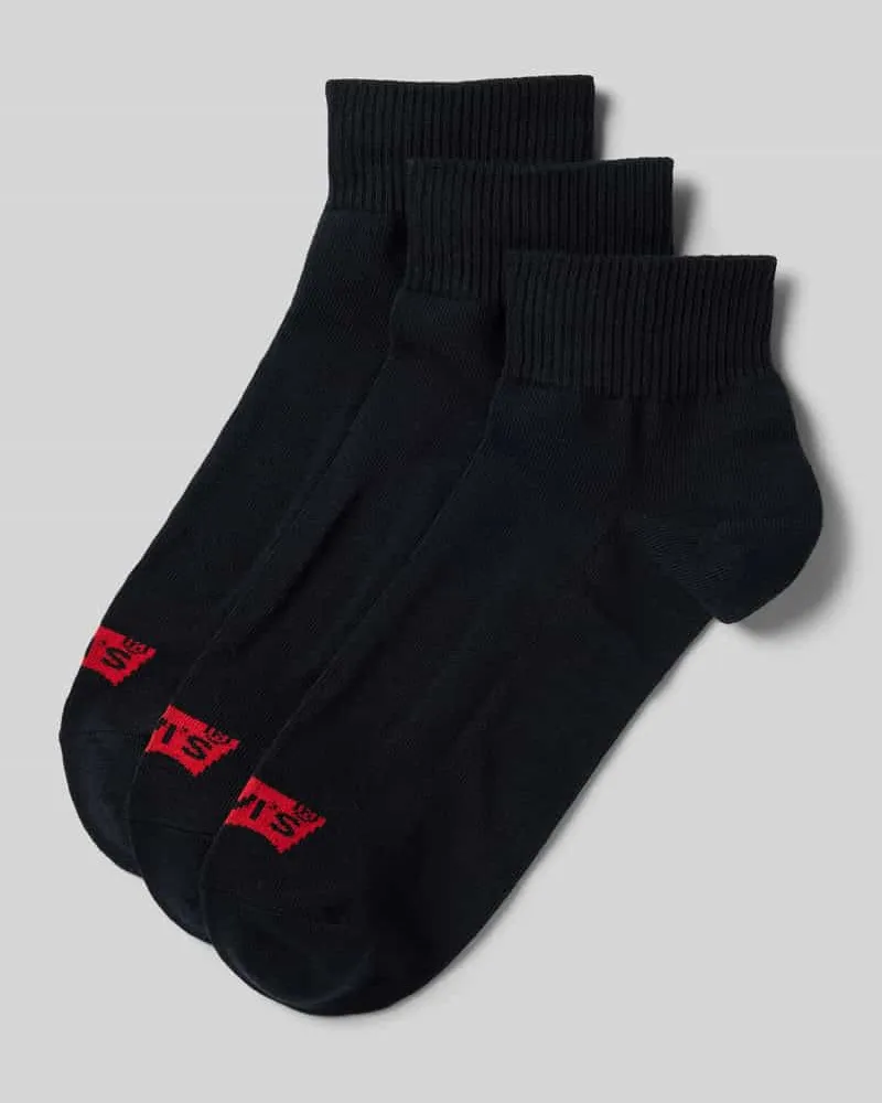 Levi's Socken mit Label-Detail Modell 'MID CUT BATWING LOGO' im 3er-Pack 