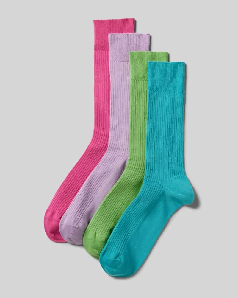 DillySocks Socken mit Strukturmuster im 4er-Pack 