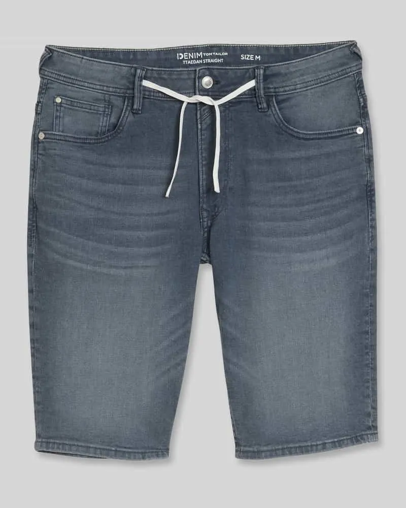 Tom Tailor Regular Fit Jeansshorts aus Baumwoll-Mix Jeansblau