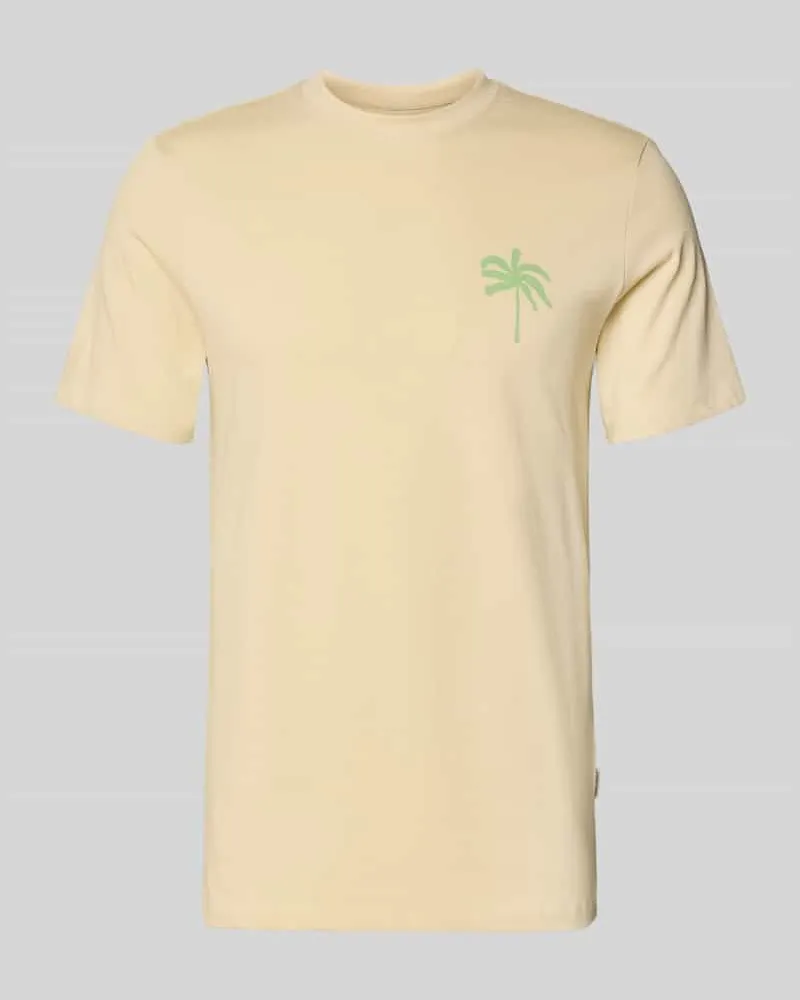 Blend T-Shirt mit Motiv-Print Modell 'SUN PALMS Sand