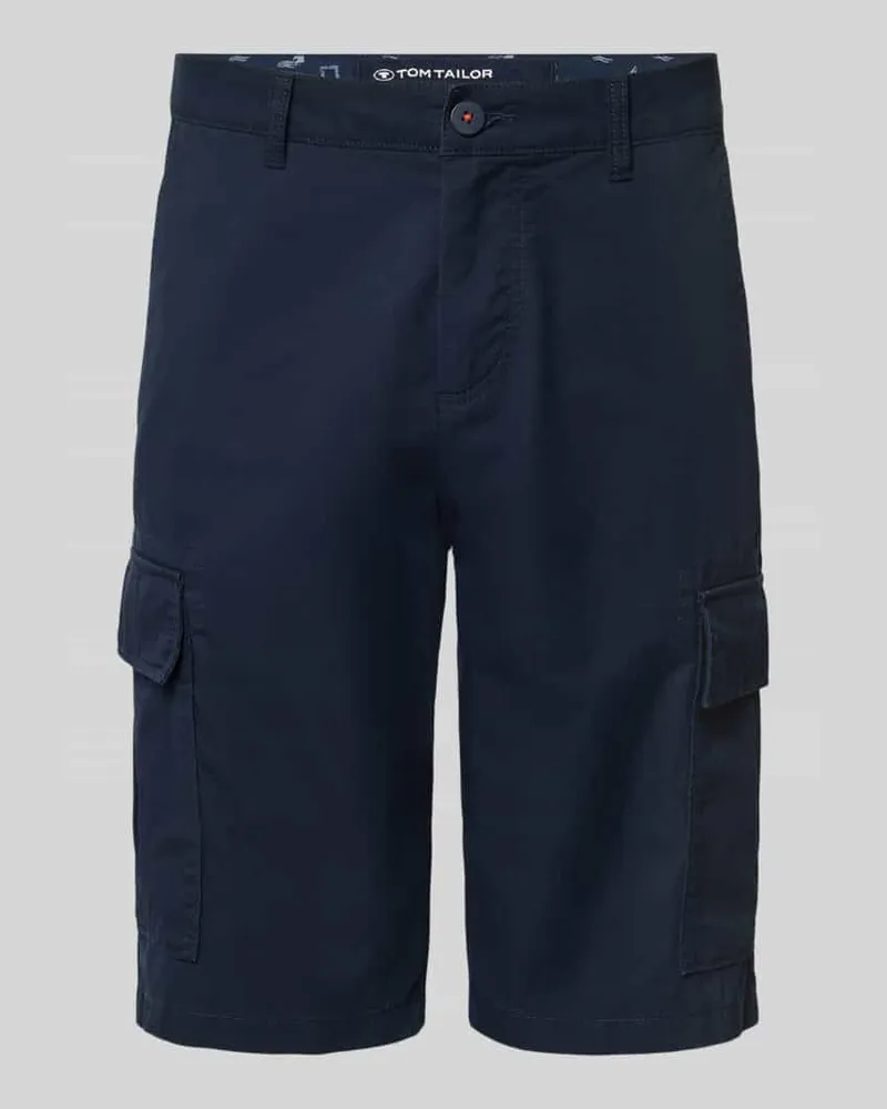 Tom Tailor Regular Fit Cargoshorts aus reiner Baumwolle 