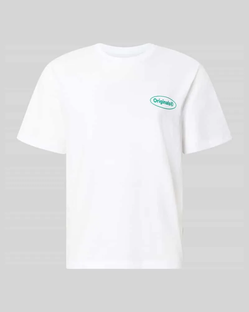Jack & Jones T-Shirt mit Logo-Print Modell 'RIVIERA VINTAGE POSTER Weiss