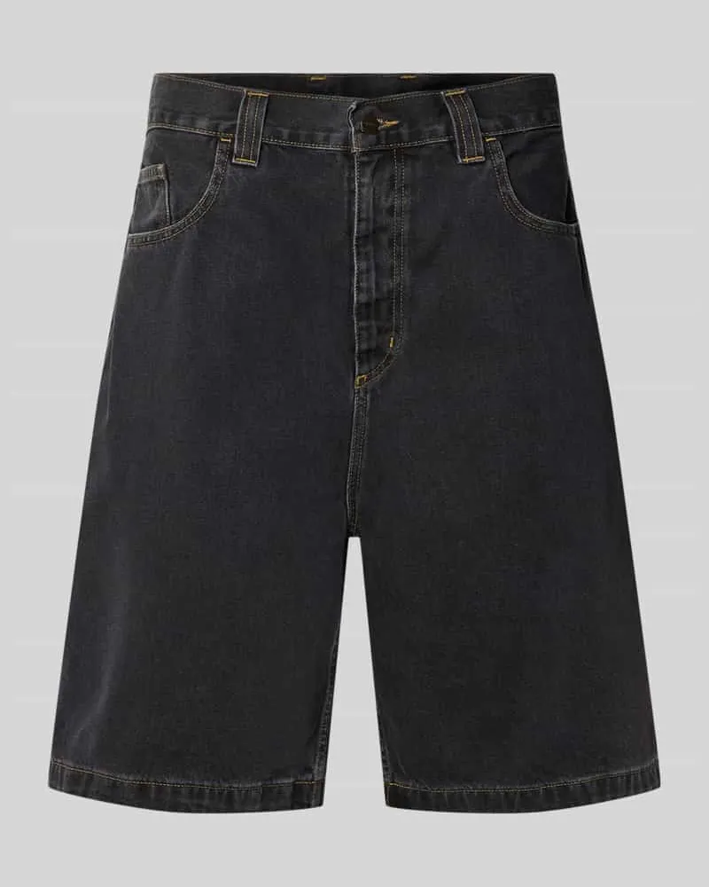 Carhartt WIP Jeansshorts mit Eingrifftaschen Modell 'Brandon Black