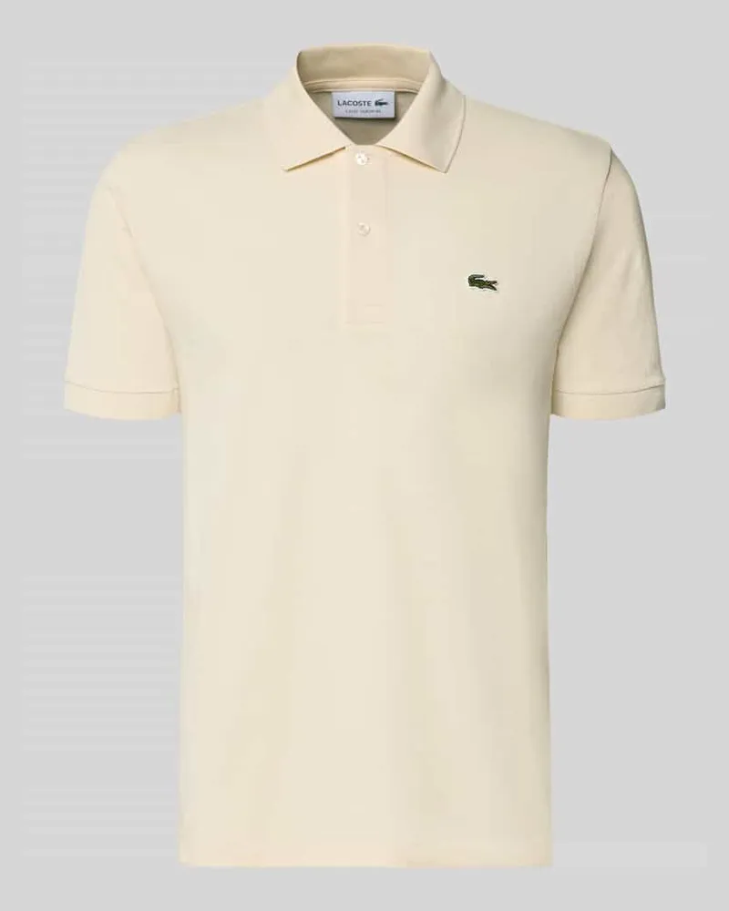 Lacoste Regular Fit Poloshirt aus reiner Baumwolle Beige