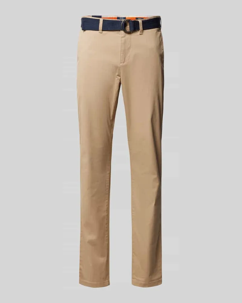 McNeal Slim Fit Stoffhose mit französischen Eingrifftaschen Beige