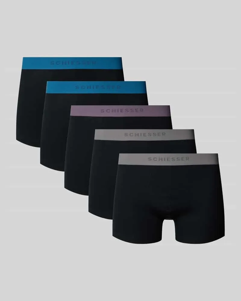 Schiesser Trunks mit Label-Bund im 5er-Pack 