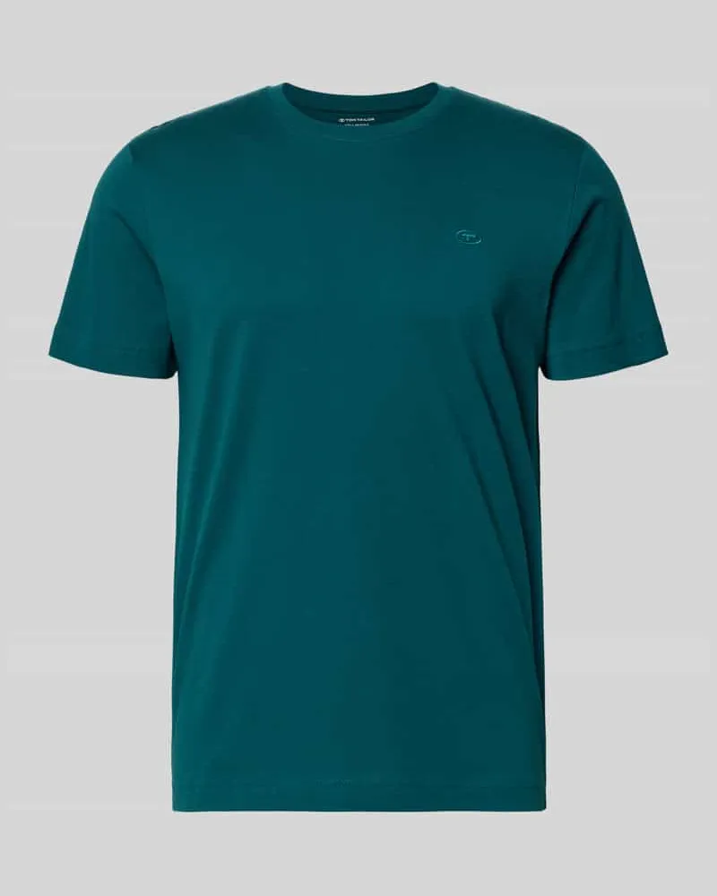 Tom Tailor Regular Fit T-Shirt aus reiner Baumwolle Petrol
