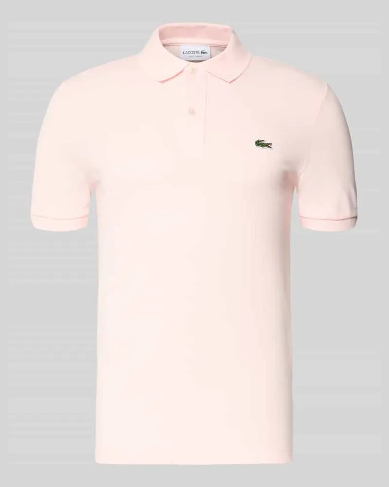 Lacoste Slim Fit Poloshirt aus reiner Baumwolle Hellrosa