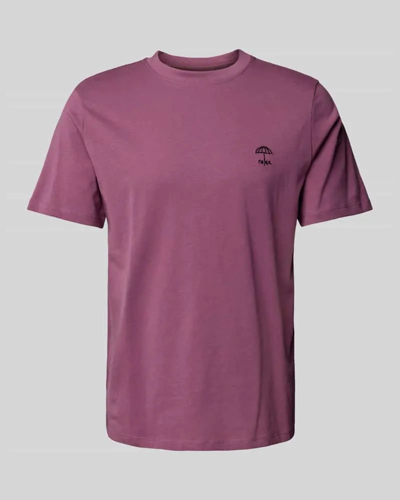 Blend T-Shirt mit geripptem Rundhalsausschnitt Modell 'JENS 