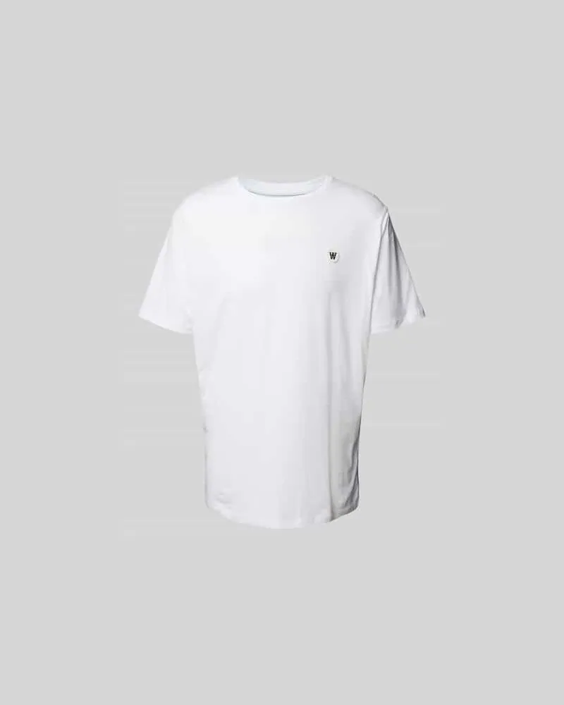 Wood Wood Regular Fit T-Shirt aus reiner Baumwolle Modell 'ACE Weiss