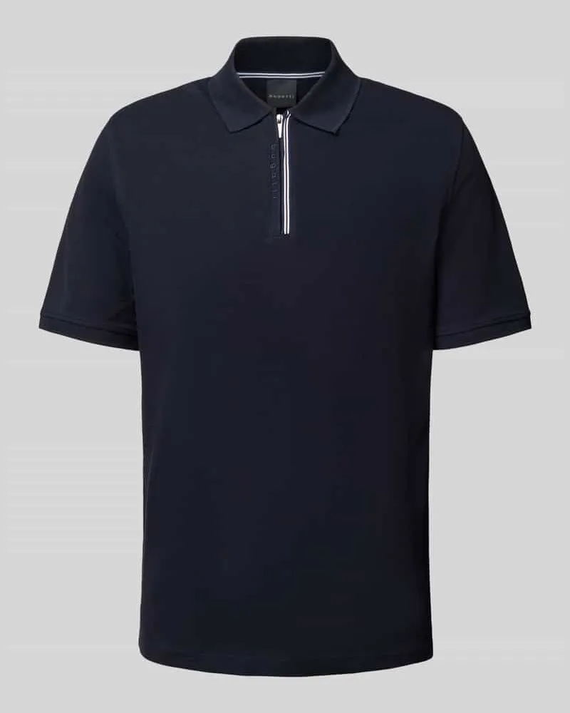 Bugatti Regular Fit Poloshirt mit Reißverschluss 