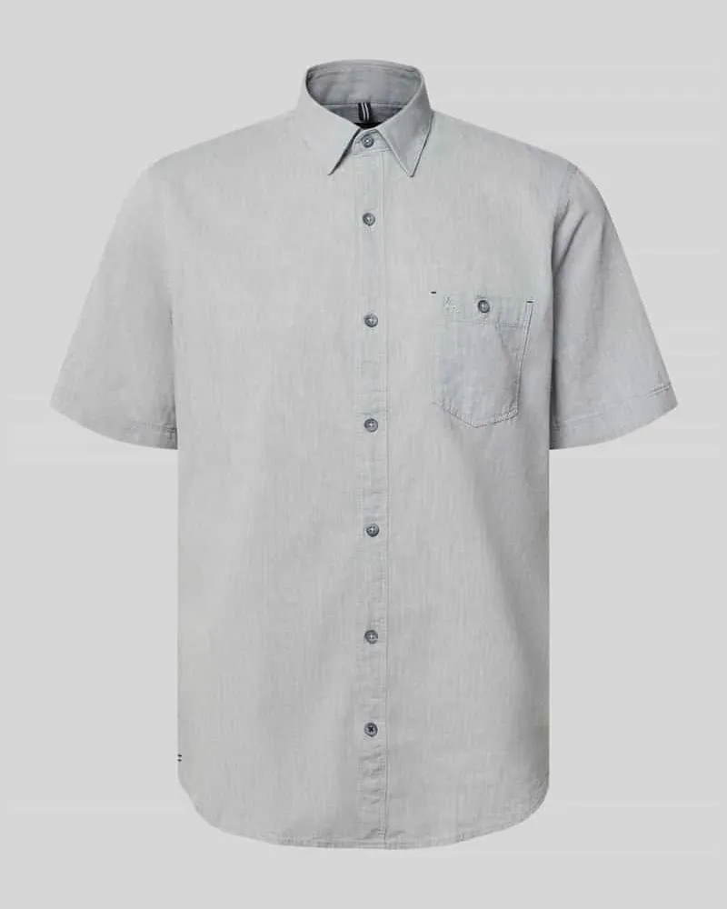 Lerros Regular Fit T-Shirt aus Baumwoll-Mix Graphit