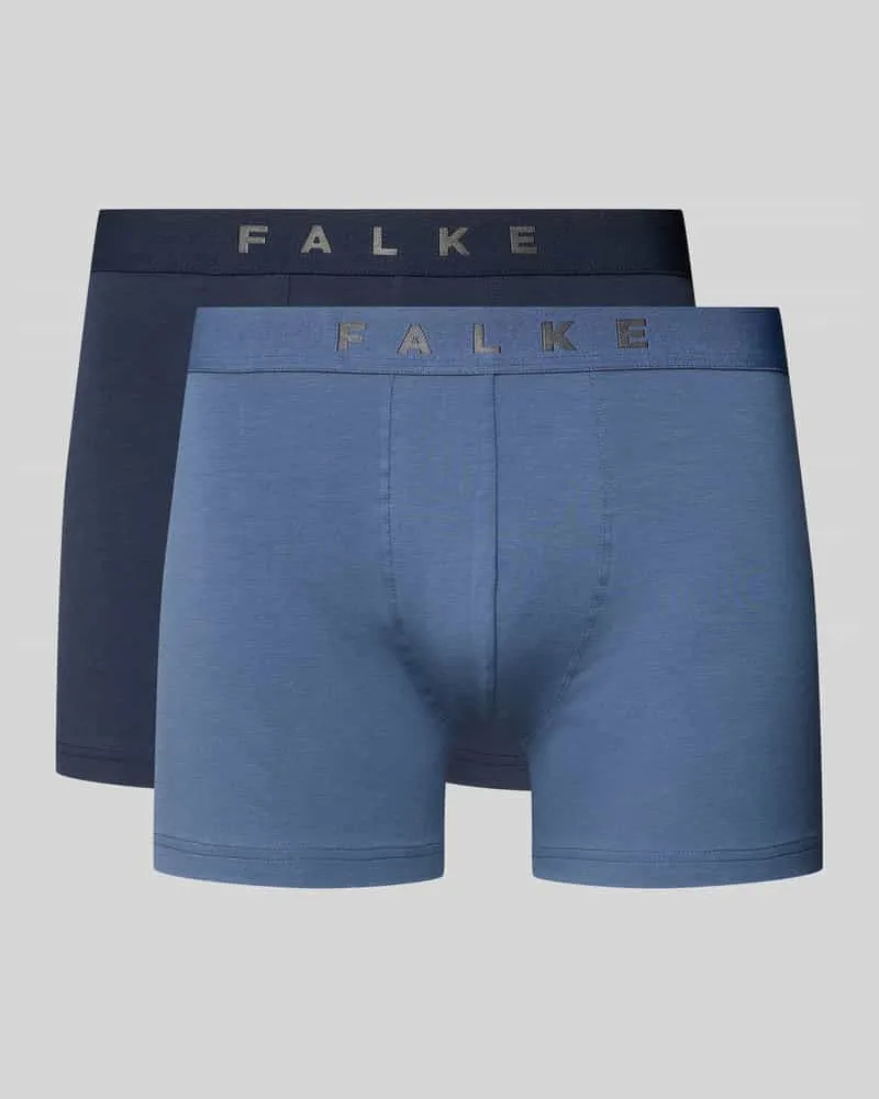 Falke Trunks im 2er-Pack aus Baumwoll-Mix Dunkelblau