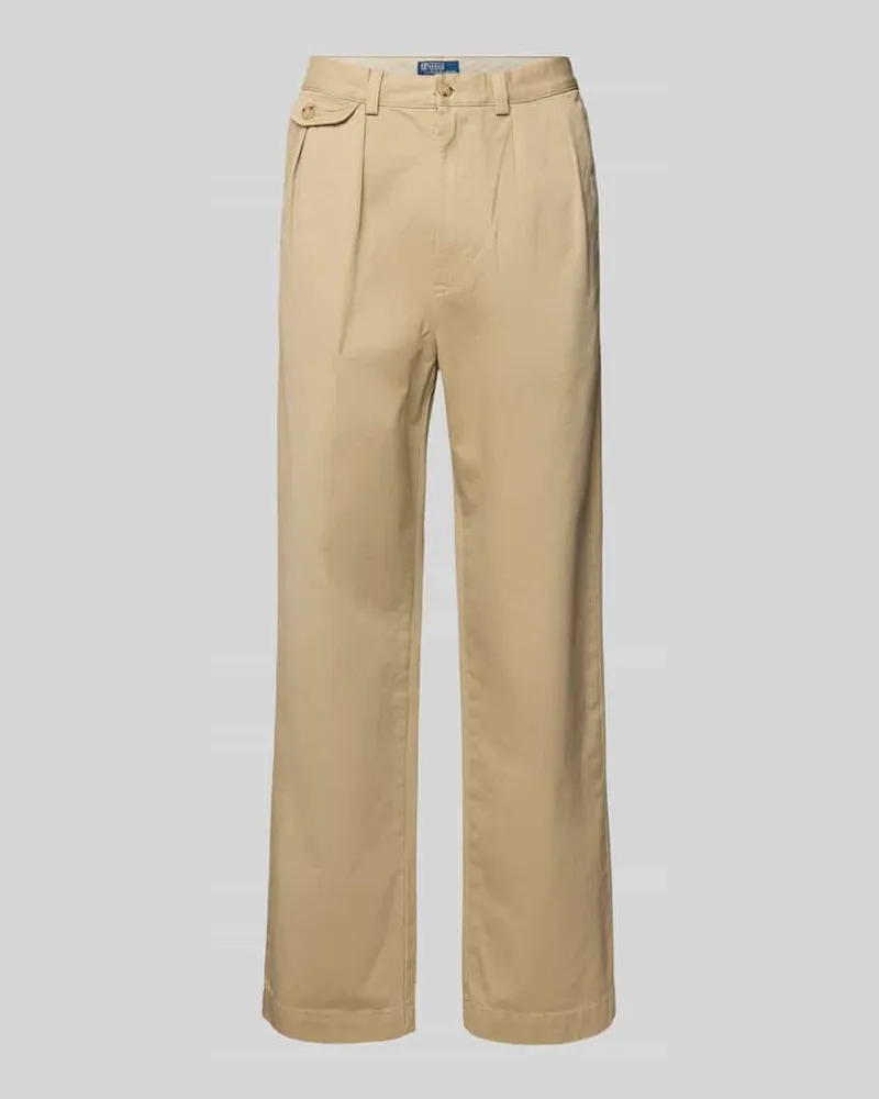 Ralph Lauren Chino mit gelegten Falten und Gesäßtaschen Beige