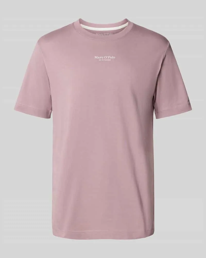 Marc O'Polo Regular Fit T-Shirt aus reiner Baumwolle Altrosa