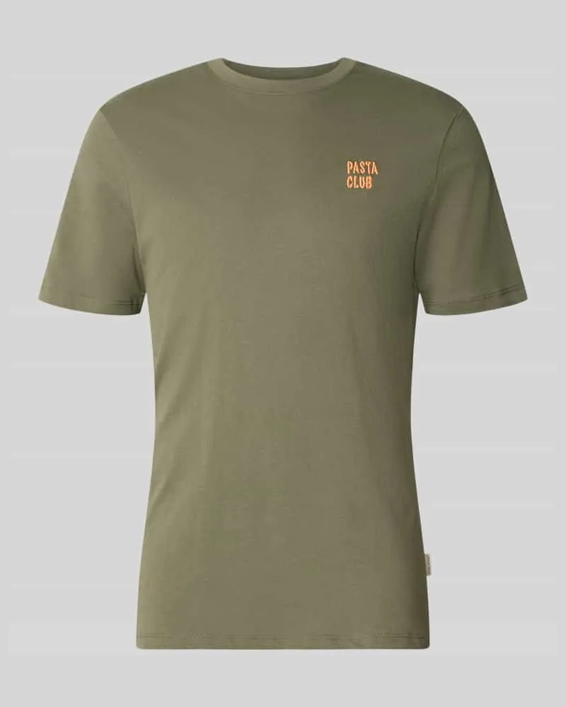 Blend T-Shirt mit Stitching Modell 'KAAN Oliv