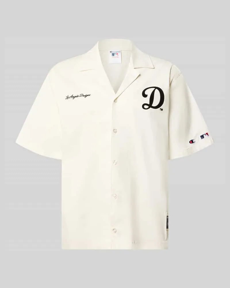 Champion Relaxed Fit Freizeithemd aus Baumwoll-Mix Beige
