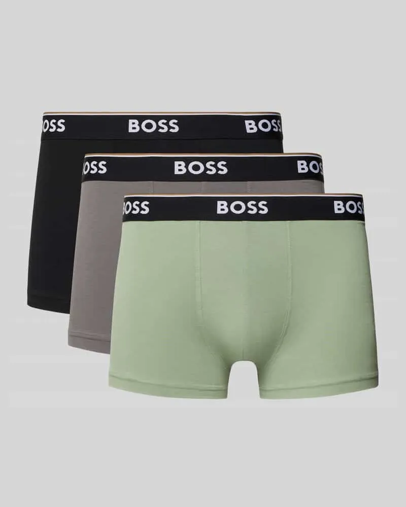 HUGO BOSS Trunks aus Baumwoll-Mix im 3er-Pack Lind