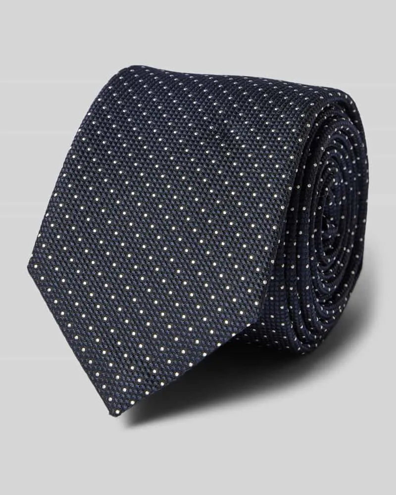 HUGO BOSS Seidenkrawatte aus Seide-Mix (6 cm Marine