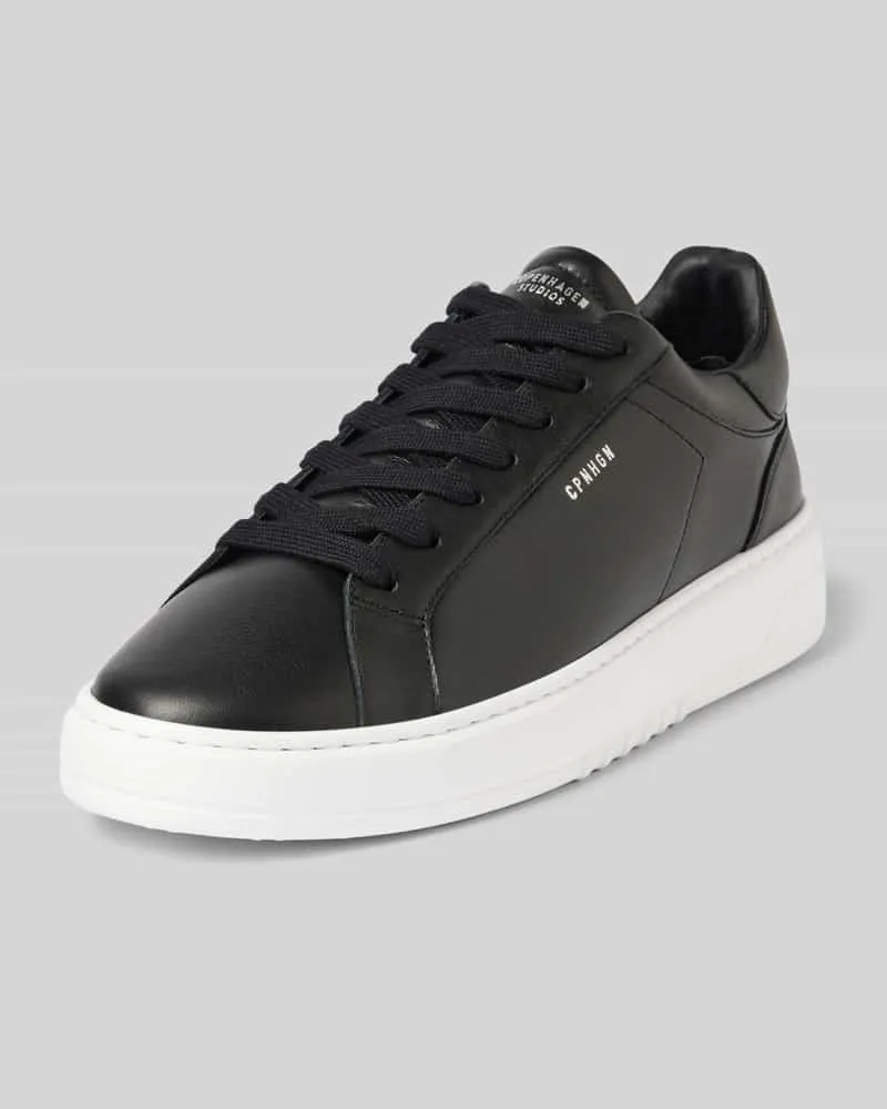 Copenhagen Ledersneaker mit Label-Print 