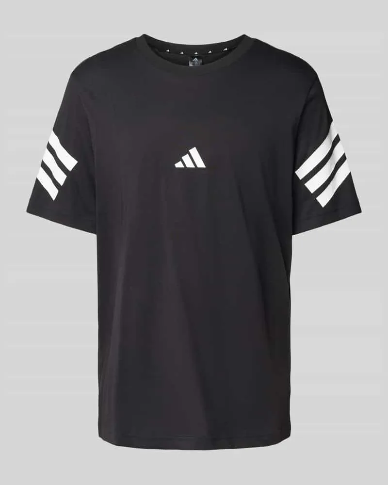 adidas T-Shirt mit Label-Print 
