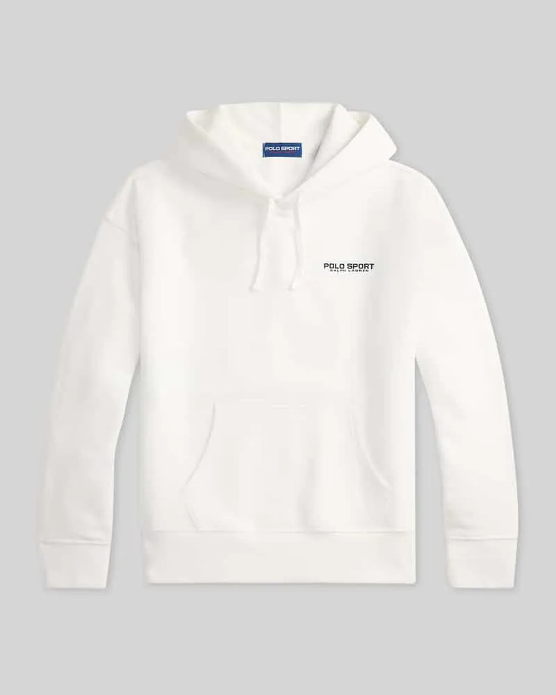 Ralph Lauren Relaxed Fit Hoodie aus Baumwoll-Mix Offwhite