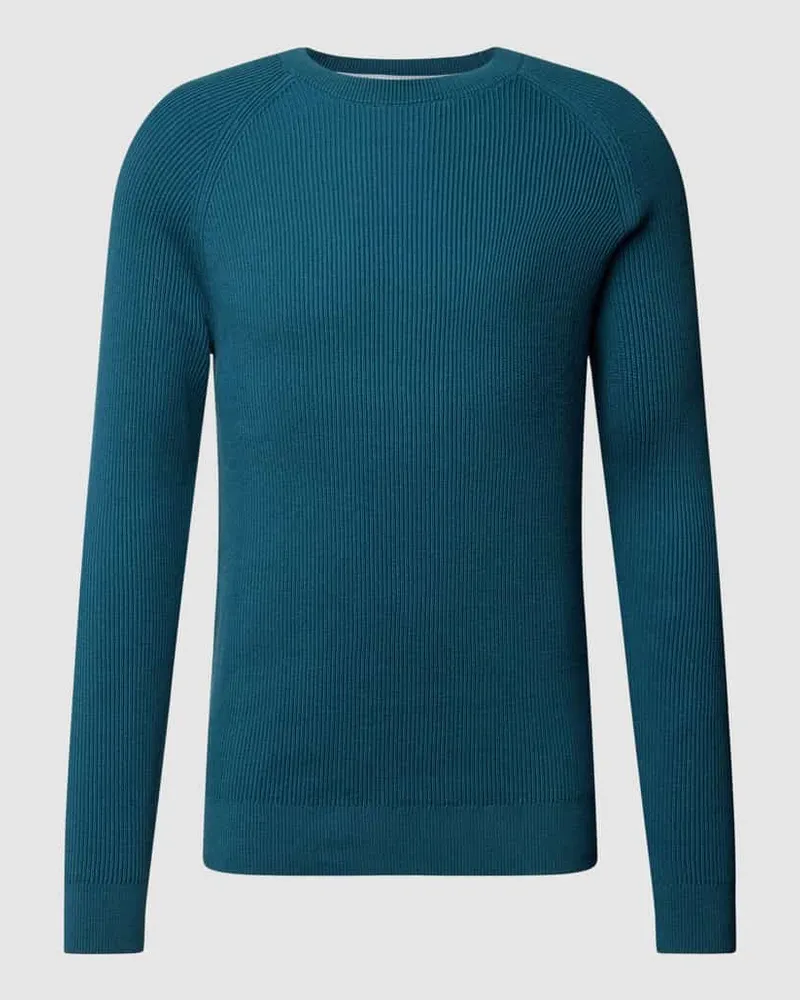 S.Oliver Strickpullover mit gerippten Abschlüssen 