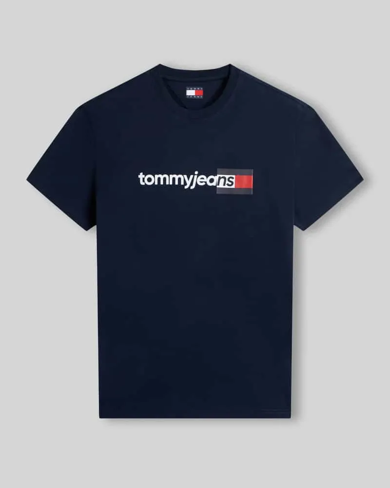 Tommy Hilfiger Regular Fit T-Shirt aus reiner Baumwolle Marine