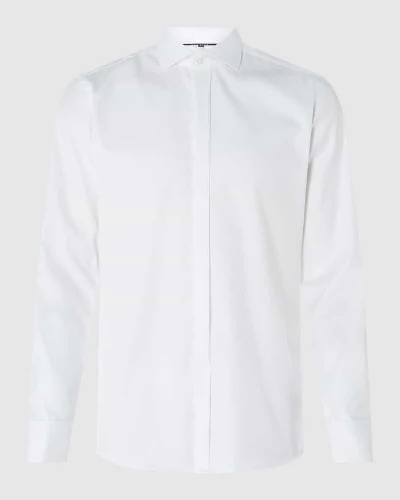 Eterna Slim Fit Smokinghemd aus Twill 