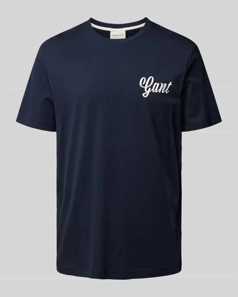 Gant T-Shirt mit Label-Print 