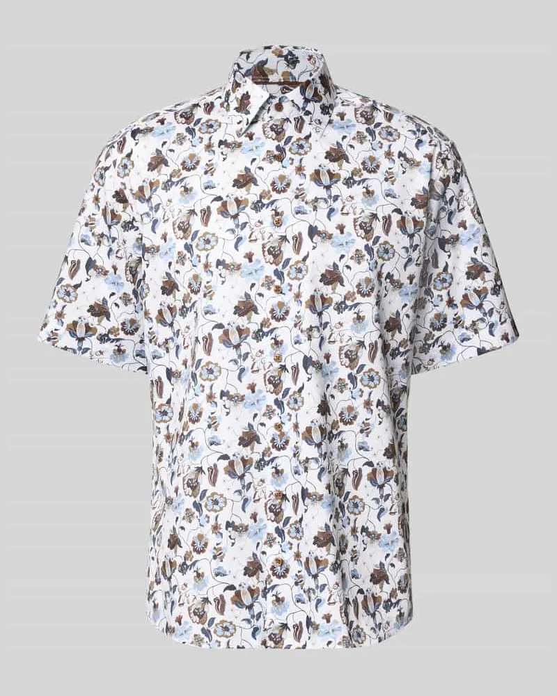 Eterna Comfort Fit Business-Hemd aus Baumwolle mit Kentkragen Sand