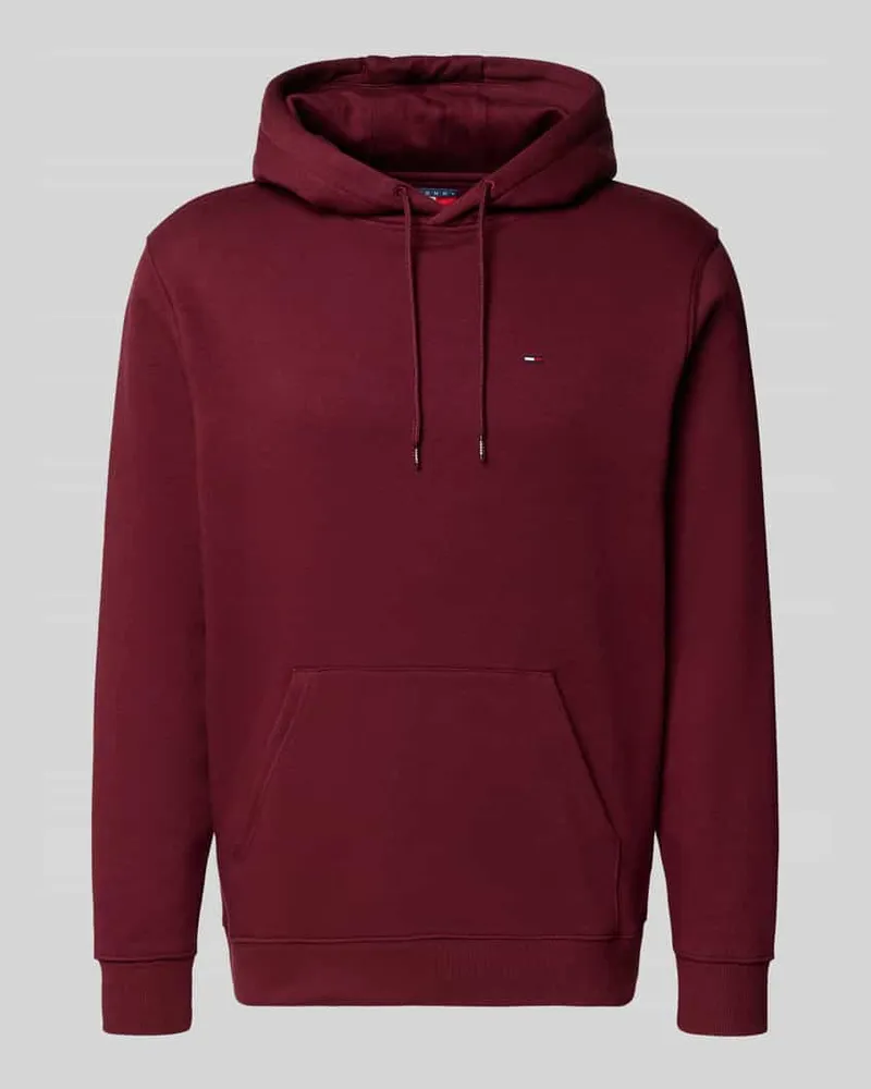Tommy Hilfiger Regular Fit Hoodie aus Baumwoll-Mix Bordeaux