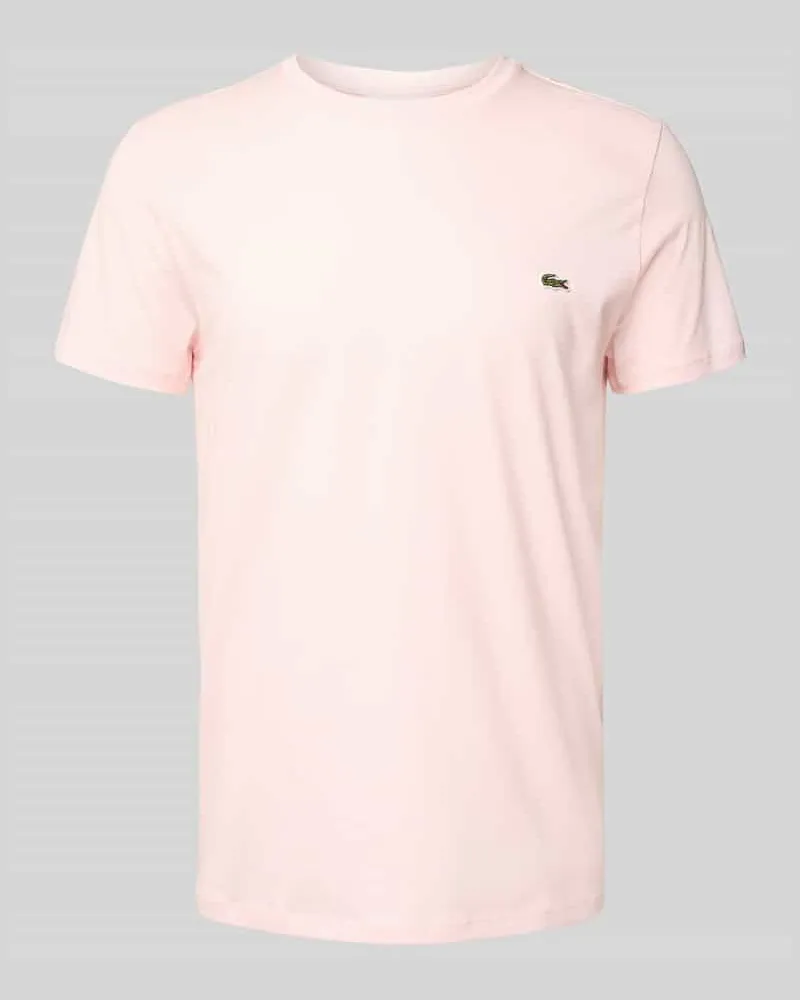 Lacoste Regular Fit T-Shirt aus reiner Baumwolle Modell 'SUPIMA Rosa