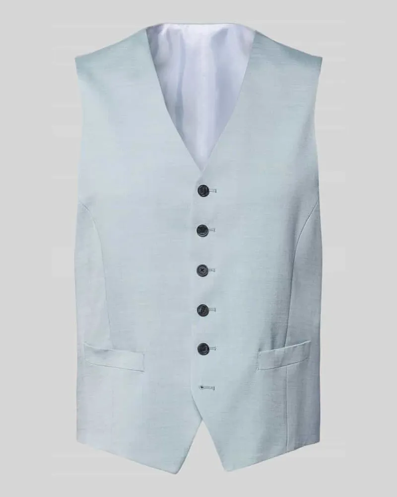 JOOP! Regular Fit Weste aus Viskose-Mix mit V-Ausschnitt Mint