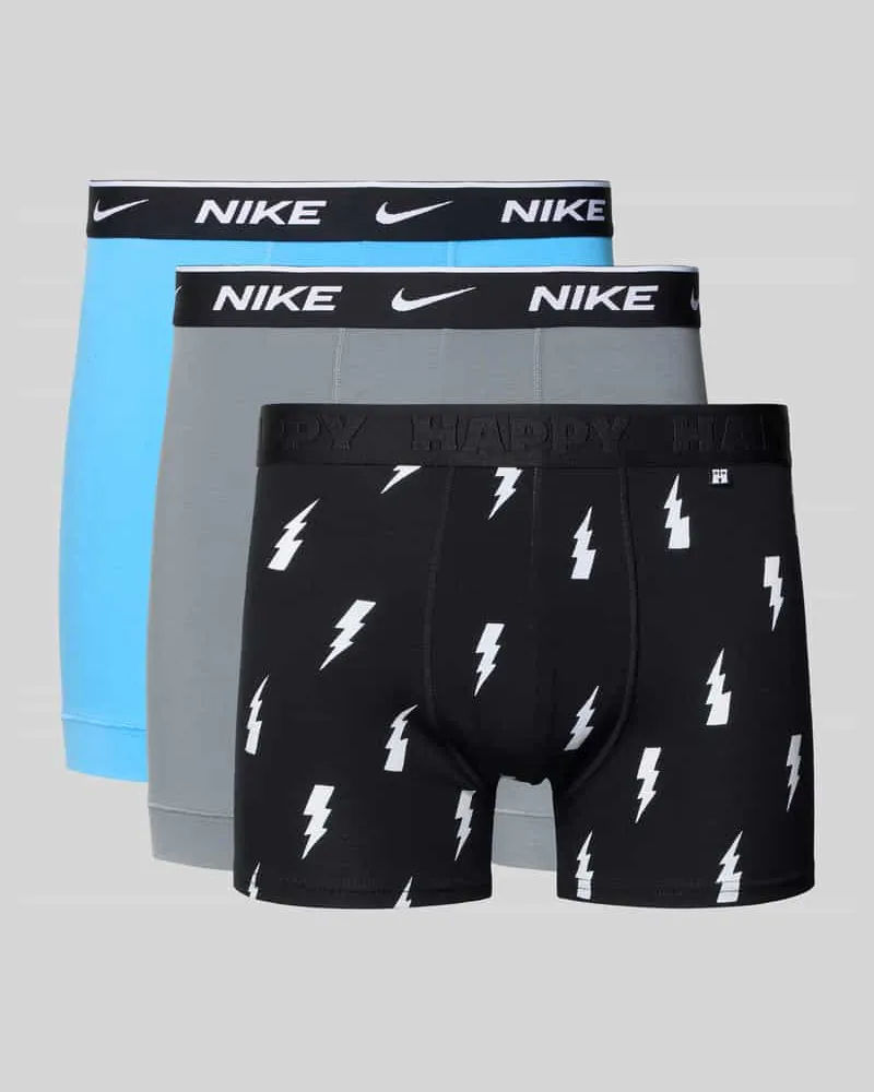 Nike Trunks mit Logo-Schriftzug Modell 'E-DAY Bleu