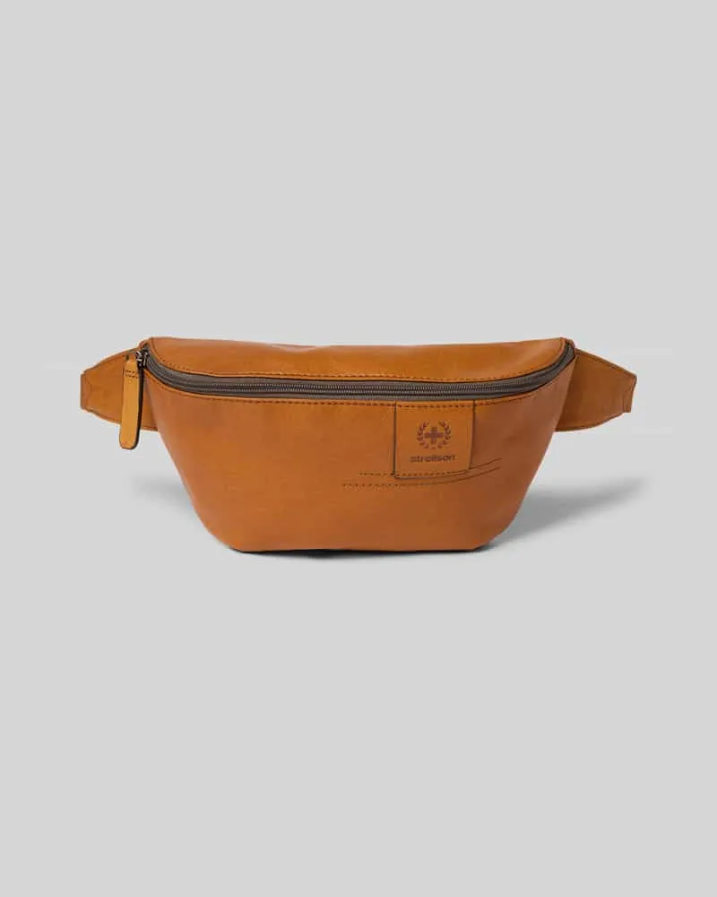 Strellson Bauchtasche aus echtem Leder Modell 'HYDE PARK Cognac