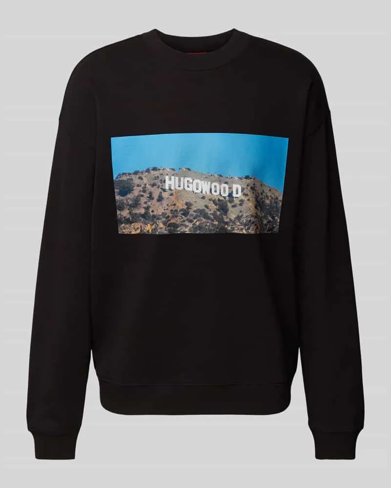 HUGO BOSS Sweatshirt mit Motiv-Print Modell 'Dartok 