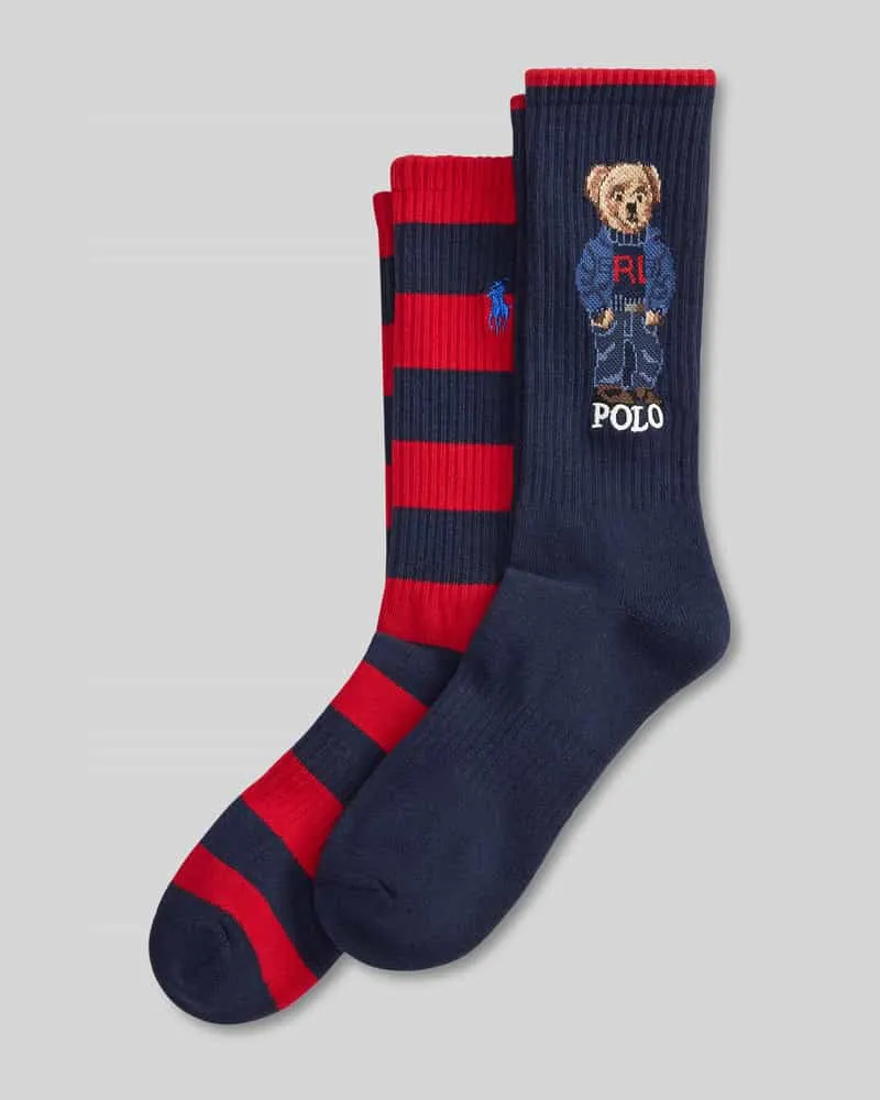 Ralph Lauren Strümpfe mit Polo Bear Logo-Detail Dunkelblau