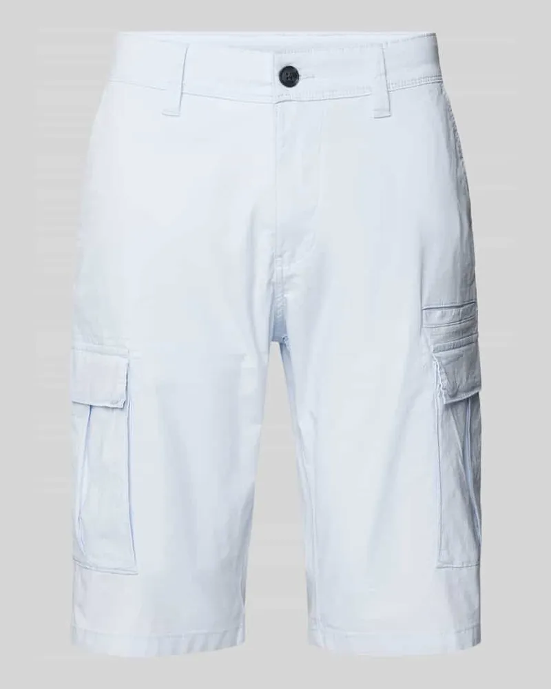 S.Oliver Straight Leg Cargohose mit Cargotaschen Hellblau