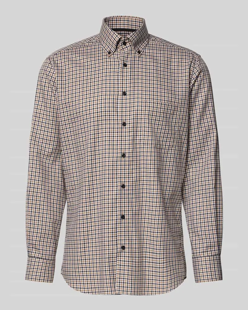 Eterna Modern Fit Business-Hemd mit Button-Down-Kragen 