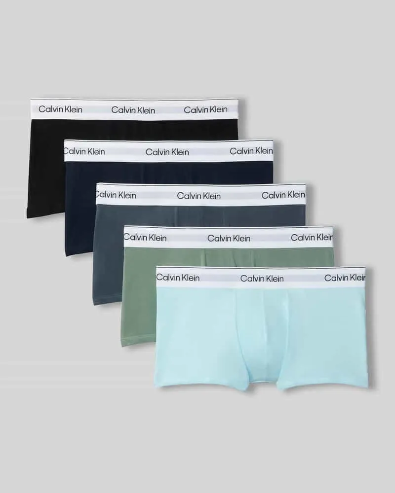 Calvin Klein Trunks im 5-er-Pack aus Baumwoll-Mix Hellblau