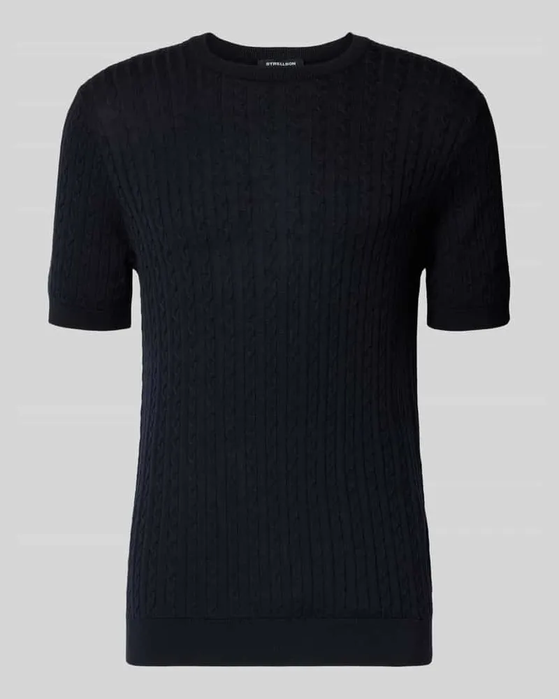 Strellson Regular Fit T-Shirt aus reiner Baumwolle Modell 'ADRIAN-TC Marine